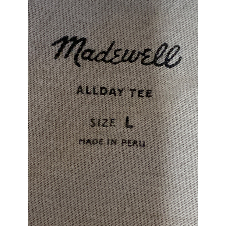 Madewell All Day Crew Neck Short Sleeve Chest Pocket Basic Tee T-Shirt Top Sz L