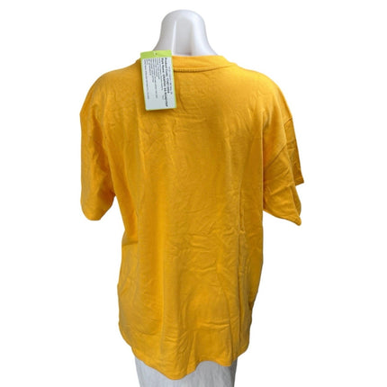 NEW Levi's Women's Yellow Crewneck Short Sleeve Graphic Tee T-shirt Top Size S