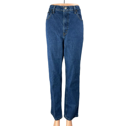 Abercrombie & Fitch 90's Straight Blue Ultra High Rise Denim Jeans Pants Size 8