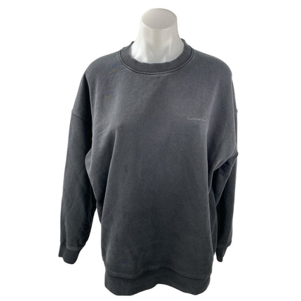 Outdoor Voices Black Crew Neck Long Sleeve Oversized Sweatshirt Sweater Top Sz S