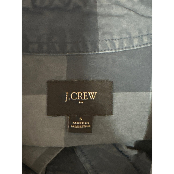 J.Crew Men's Blue Plaid Flannel Long Sleeve Button Down Pocket Shirt Top Size S
