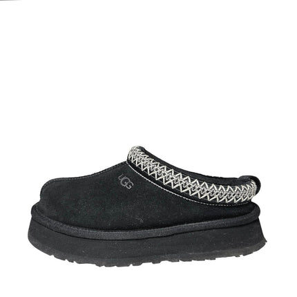 UGG Tazz ll Slippers Women's Black Suede Platform Slip On Clog Slippers Size 6