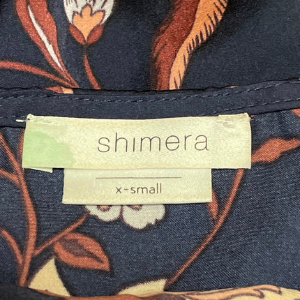 Shimera Botanical Floral Peplum Cami Top Wide Leg Pajama Lounge Sleepwear Set XS