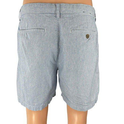 Banana Republic Aiden Seersucker Men's Stripe High Rise Chino Bermuda Shorts 33
