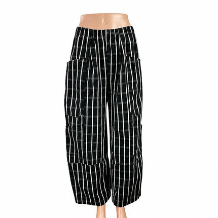 Urban Outfitters BDG Charlie Gingham Baggy Palazzo Wide Leg Trousers Pants Sz L