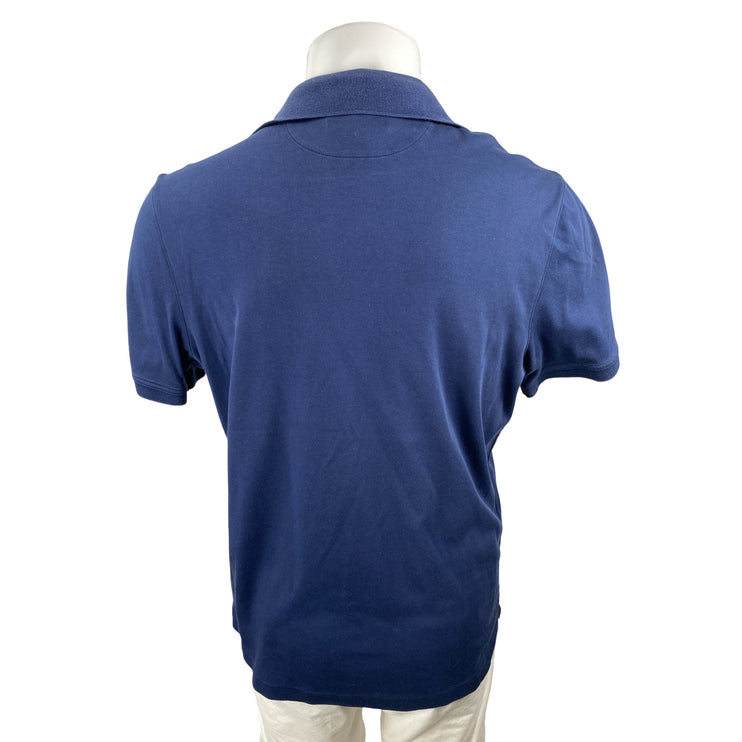 Banana Republic Men's Navy Blue Golf Casual Performance Polo Shirt Top Size L