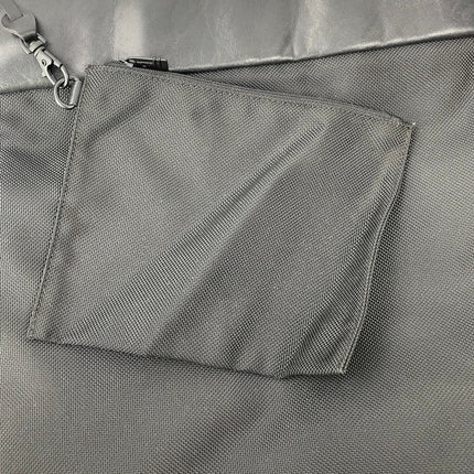 Tumi Women's Black Leather Nylon Travel Laptop Tote Shoulder Handbag Size OS