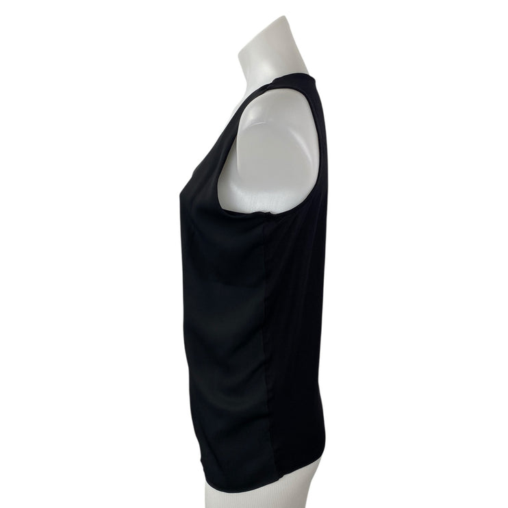 Ann Taylor Women's Black Sleeveless Scoop Neck Basic Cami Camisole Tank Top Sz M