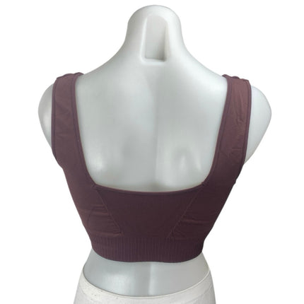 Free People Movement Brown Sleeveless Yoga Athletic Sports Bra Crop Top Size S
