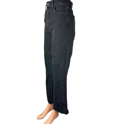Just Black Denim Womens High Rise Straight Baggy Wide Leg  Denim Jeans Pants 26