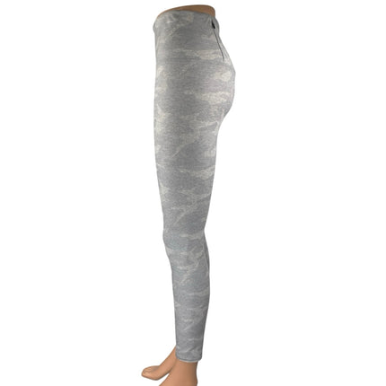 Vuori Clean Elevation Women's Gray Camo Yoga Workout Athletic Leggings Pants M
