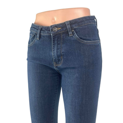 Dish Performance Women's Blue Mid Rise Dark Wash Skinny Denim Jeans Size 26x28