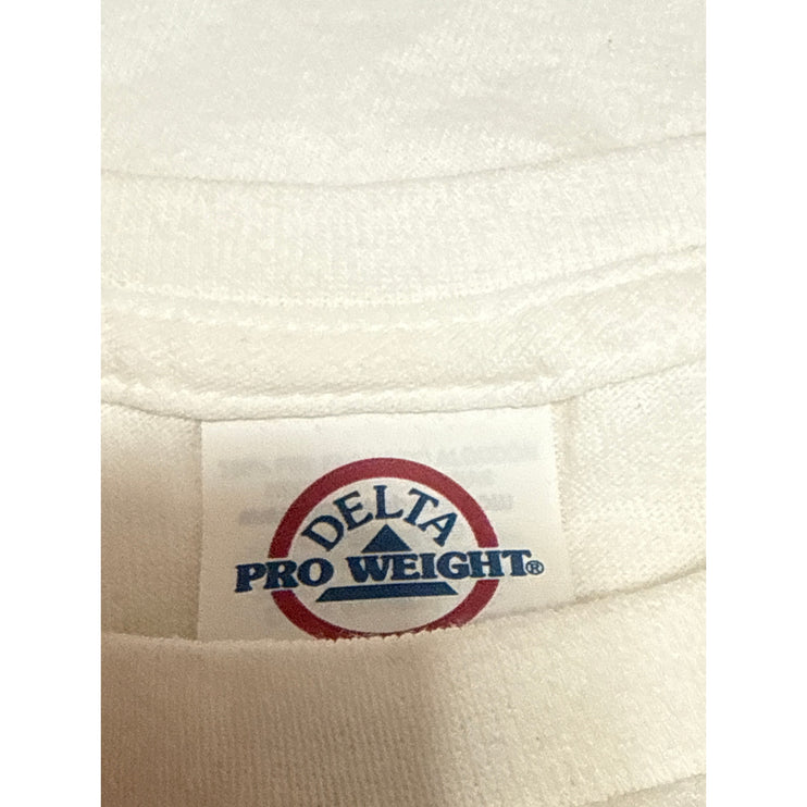 Women's White Cerveza Modelo Especial Beer Graphic Crop T Shirt Tee Top Size M