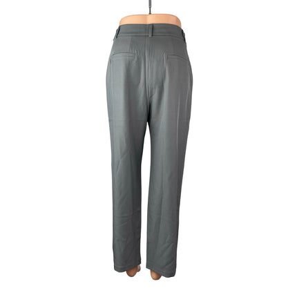 NEW Ni Min Women's Gray Straight Leg Loose High Waisted Trousers Pants Size S