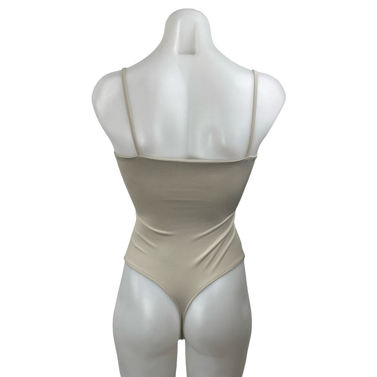 Abercrombie & Fitch Slinky Ruched Sleeveless Cami Camisole Tank Bodysuit Top XS