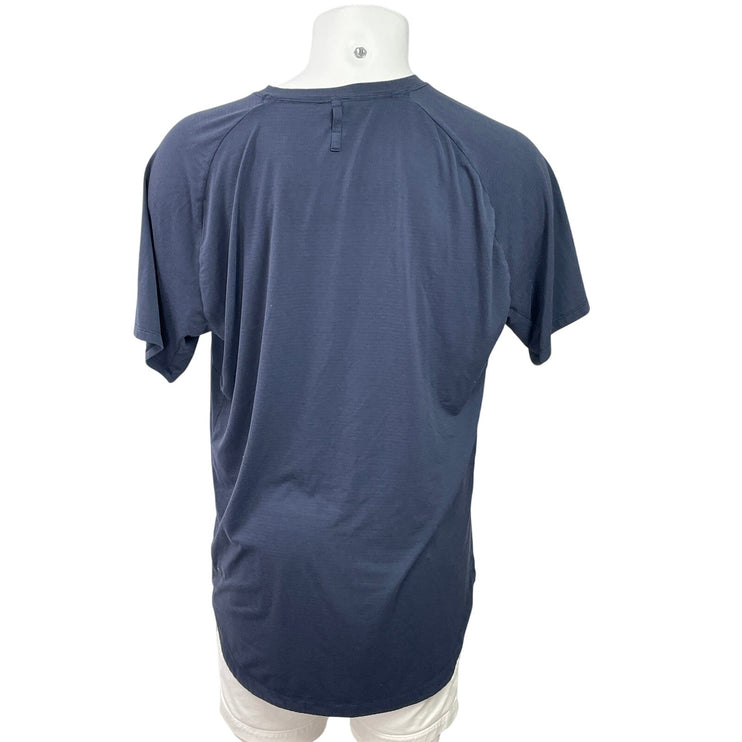 Lululemon Men's Navy Blue Crew Neck Short Sleeve Basic T Shirt Tee Top Size XXL