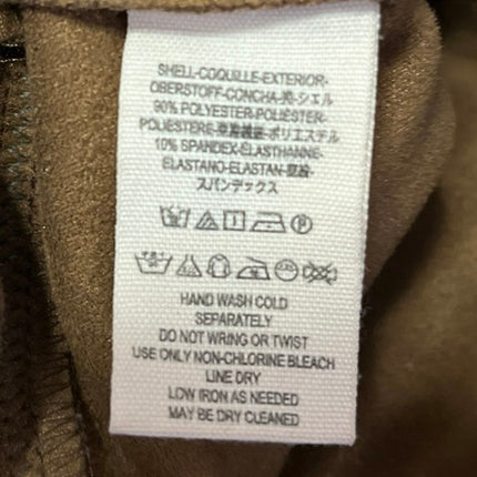 Free People Never Let Go Brown Faux Suede Leather Pull On Legging Pants Size 4