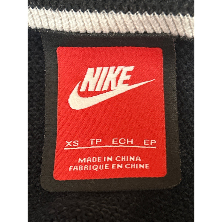 Nike Tech Black Knit Long Sleeve Crew Neck Activewear Sweatshirt Top Size XS
