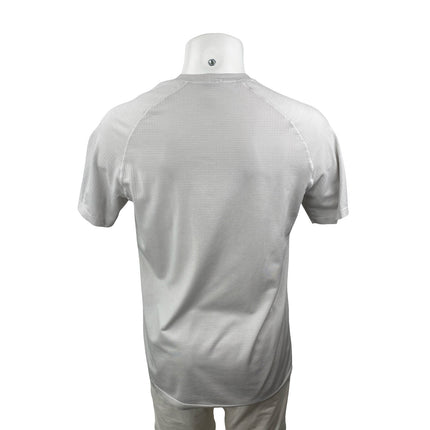 Lululemon Mens Gray Short Sleeve Crew Neck Workout Athletic T Shirt Tee Top L/XL
