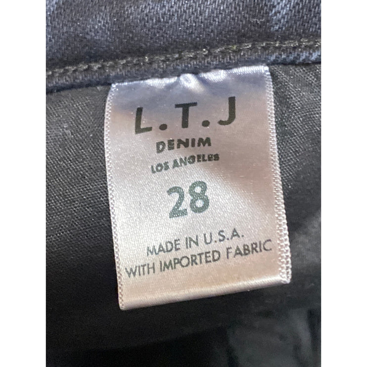 LTJ Letter to Juliet Black High Rise Flared Bootcut Bell Bottom Denim Jeans 28