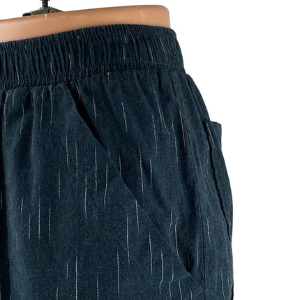 Mollusk Shell Midnight Ikat Women's Wide Leg Yoga Athletic Activewear Shorts XS
