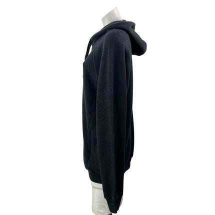 Alo Yoga Women's Black Long Sleeve Sherpa Fleece Hoodie Hooded Sweatshirt Top L