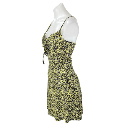 NEW Wednesday's Girl Multicolor Sleeveless Floral Cami Camisole Mini Dress Sz S