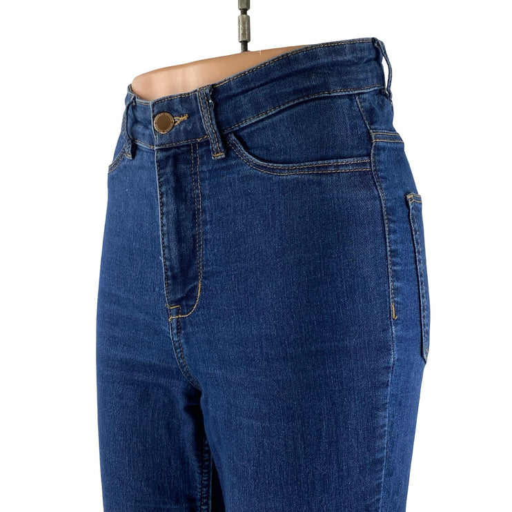 H&M Women's Blue High Waisted Slim Fit Y2k Casual Skinny Denim Jeans Size 4