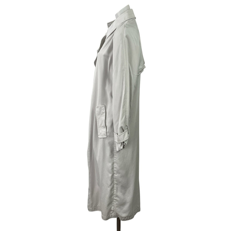 Aritzia Babaton Women's Gray Long Sleeve Collared Long Trench Coat Jacket Size S