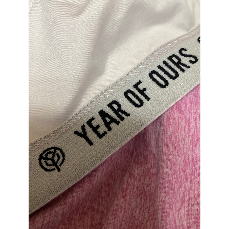 Year of Ours Pink Sleeveless Yoga Gym Athletic Activewear Crop Tank Sports Bra M