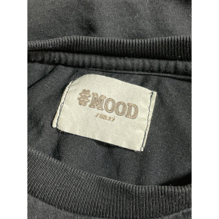 #Mood Dolce & Banana Black Graphic Short Sleeve Crew Neck Crop T Shirt Tee Top 2