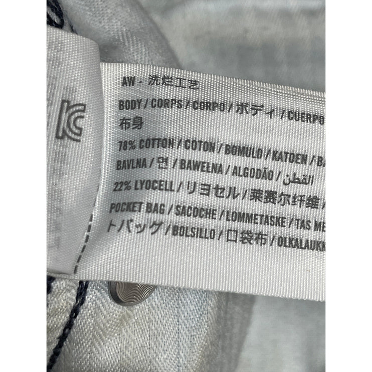 Abercrombie & Fitch Blue Loose Fit Baggy High Rise Straight Denim Jeans Pants 29