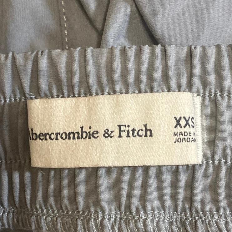 Abercrombie & Fitch Women's Gray Pull On Slit Wide Leg Trousers Pants Size XXS