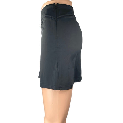 Princess Polly Women's Black High Waist Side Zip Casual Mini A-Line Skirt Size 4