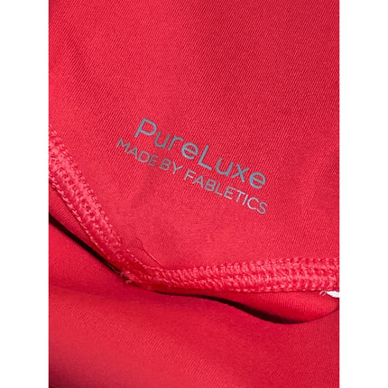 Fabletics PureLuxe Red High Rise Yoga Athletic Activewear Leggings Pants Size S