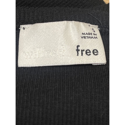 Aritzia Wilfred Free Black Short Sleeve Ribbed Knit Sweater Mini Bodyc Brie Aritzia Wilfred Free Black Short Sleeve Ribbed Knit Sweater Mini Bodyc Brie