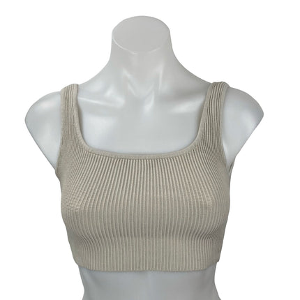 ARITZIA Babaton Sculpt Knit Yoga Workout Athletic Activewear Crop Tank Top 2XS