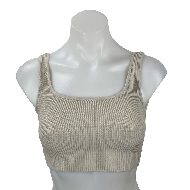 ARITZIA Babaton Sculpt Knit Yoga Workout Athletic Activewear Crop Tank Top 2XS