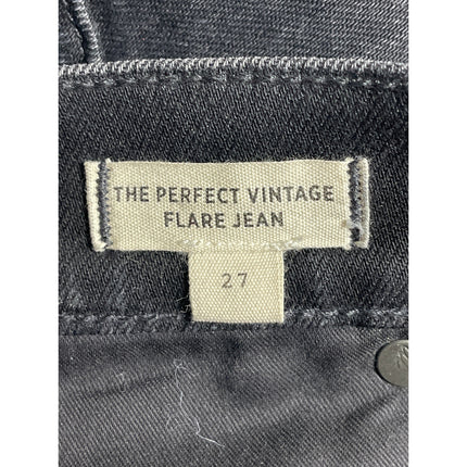 Madewell Women's Black High Waisted Bootcut Wide Leg Flare Denim Jeans Pants 27