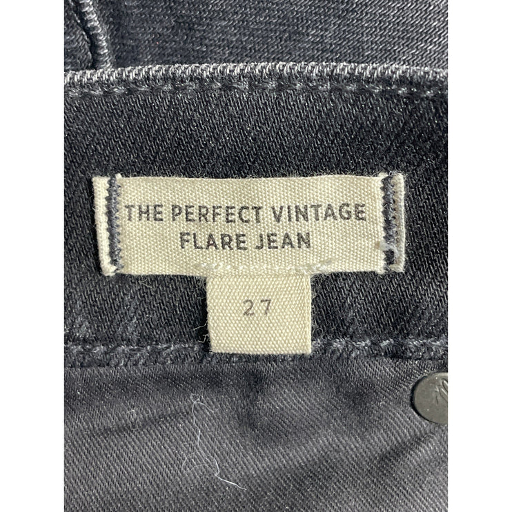Madewell Women's Black High Waisted Bootcut Wide Leg Flare Denim Jeans Pants 27
