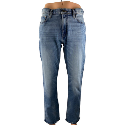 Michael Kors Blue Wash Regular Fit High Rise Straight Denim Jeans Pants Size 32