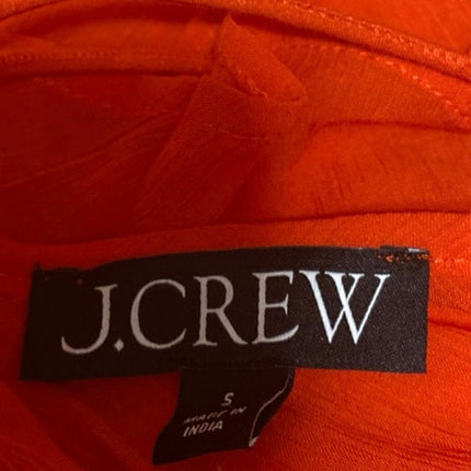 J.Crew Coral Ruffle Sleeveless V Neck Racerback Cami Camisole Tank Top Size S