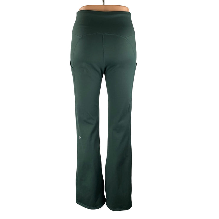 Fabletics Women's Green High Rise Yoga Flared Workout Athletic Leggings Pants 26