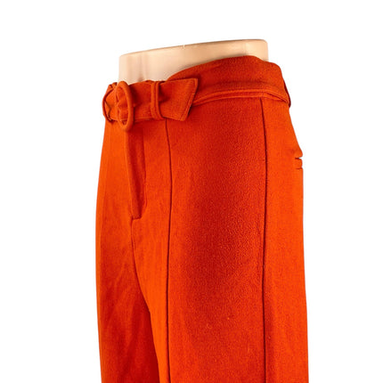 Free People Women's Coral Belted High Rise Wide Leg Baggy Trousers Pants Size 4