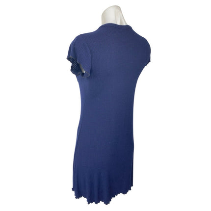 Urban Outfitters BDG Blue Knit Short Sleeve Pocket Mini T-shirt A-Line Dress M