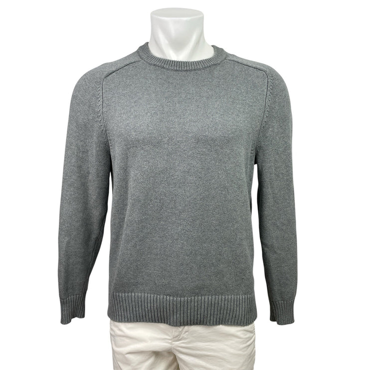 J.Crew Men's Gray Long Sleeve Knit Crew Neck Pullover Sweatshirt Sweater Top M