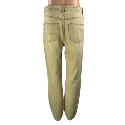 Urban Outfitters BDG Women's Tan Khaki Drawstring Straight Denim Jeans Size 24