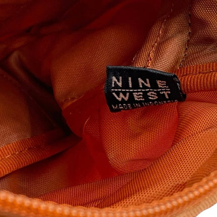 Nine West Unisex Coral Nylon Messenger Pockets Adjustable Crossbody Handbag OS
