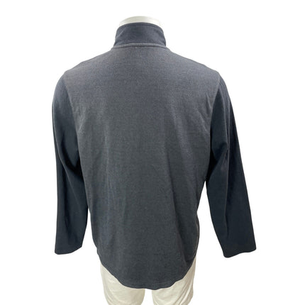Alfani Men's Gray Long Sleeves Full Zip Fleece High Neck Sweater Jacket Size L
