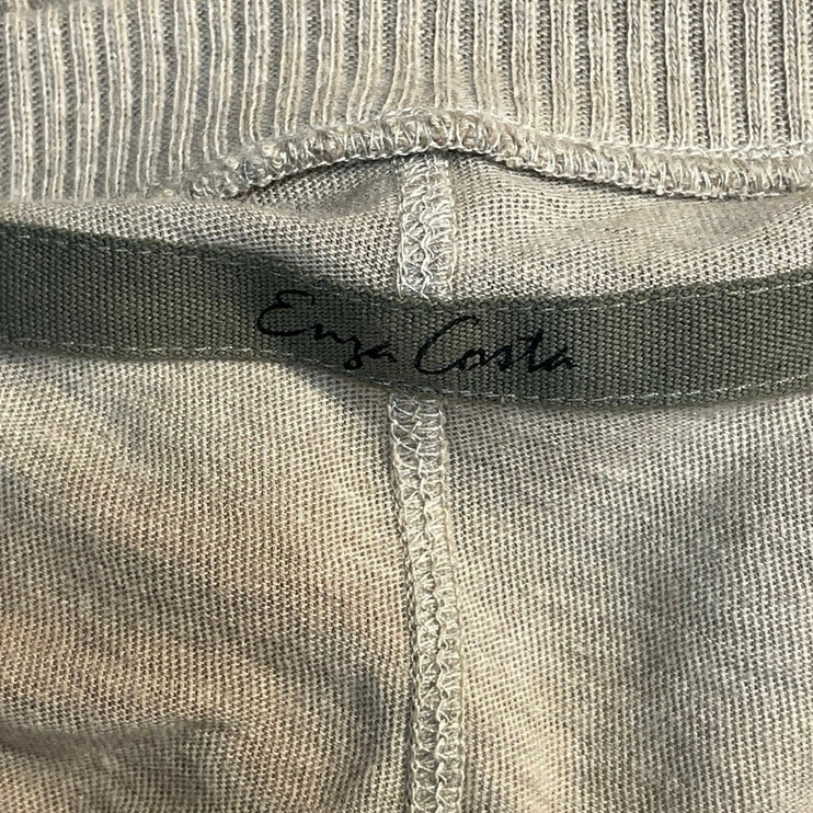 Enza Costa Womens Tan Cashmere Long Sleeve Cuffed V-neck Henley Sweater Top XS